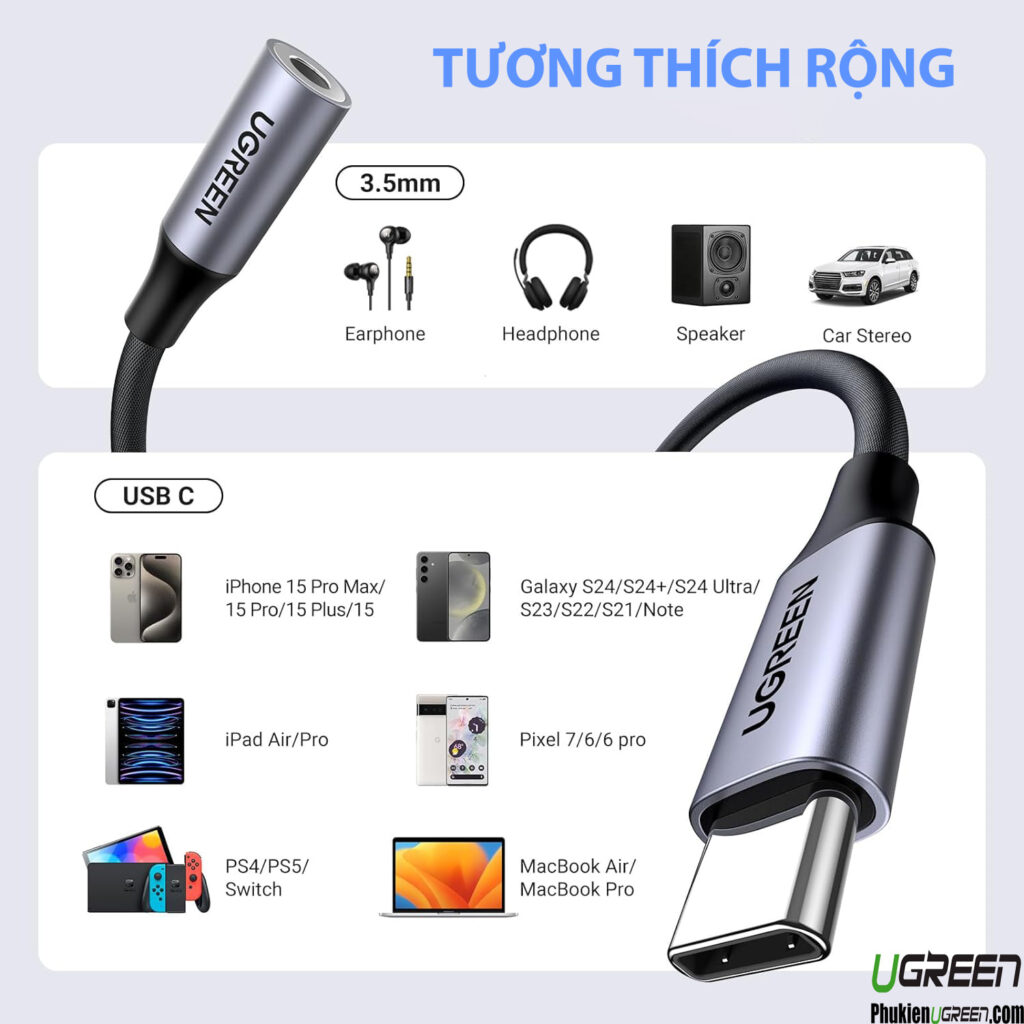 C P Chuy N I M Thanh Usb Type C Ra Mm Ugreen