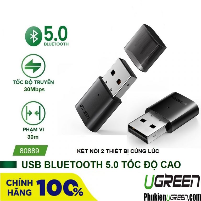 Bộ Thu Bluetooth 5 1 cho Loa Amply Ugreen 40759