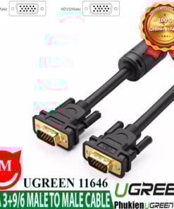 cap-vga-2m-36c-cao-cap-ugreen-11646-thuan-dong-15pin-2-lop-coax-rgb