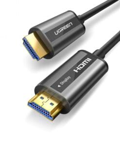 Cáp HDMI 2.0 sợi quang Ugreen HD132 hai đầu hợp kim kẽm, chuẩn Display và UGREEN