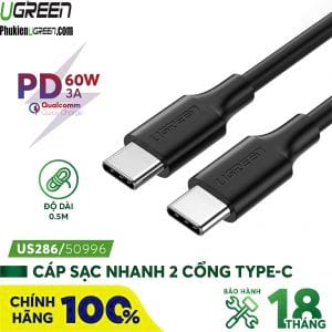 cap-du-lieu-sac-nhanh-60w-type-c-dai-0-5m-ugreen-50996