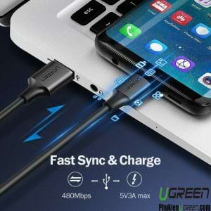 cap-sac-du-lieu-usb-type-c-to-usb-2-0-dai-1m-ugreen-60116