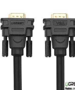 cap-vga-25m-39-6c-cao-cap-ugreen-11639-thuan-dong-15pin-2-lop-coax-rgb