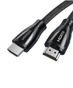 Cáp HDMI 2.1 Ugreen HD140 sợi cotton, hỗ trợ 8K/60Hz, 4K/120Hz, đầu hợp kim kẽm, truyền tín hiệu 48Gbps