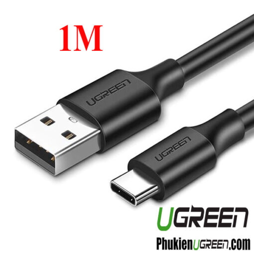 Cáp sạc Ugreen 60116 USB Type C to USB 2.0 dài 1m hỗ trợ sạc nhanh và truyền dữ liệu 480Mbps