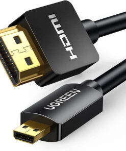 Cáp Micro HDMI sang HDMI Ugreen HD127, đầu mạ vàng, hỗ trợ 4K@60Hz, truyền tín hiệu 2 chiều
