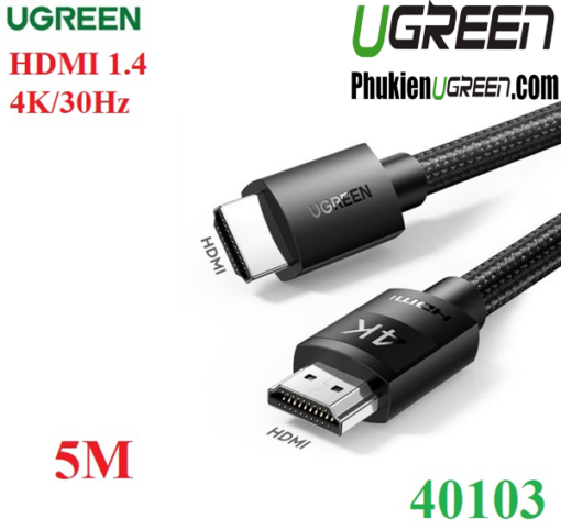 cap-hdmi-dai-5m-boc-nylong-4k30hz-ugreen-40103