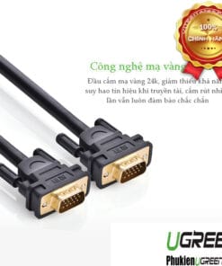 cap-vga-25m-39-6c-cao-cap-ugreen-11639-thuan-dong-15pin-2-lop-coax-rgb