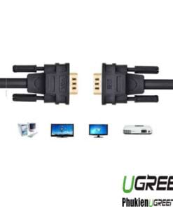 cap-vga-25m-39-6c-cao-cap-ugreen-11639-thuan-dong-15pin-2-lop-coax-rgb