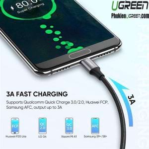 cap-usb-type-c-to-usb-2-0-dai-25cm-ho-tro-sac-nhanh-ugreen-60124