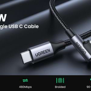 cap-du-lieu-sac-nhanh-100w-type-c-be-goc-90-dai-1m-ugreen-70643