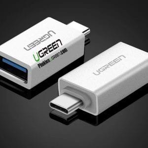 dau-chuyen-usb-type-c-sang-usb-3-0-ho-tro-otg-ugreen-30155-trang
