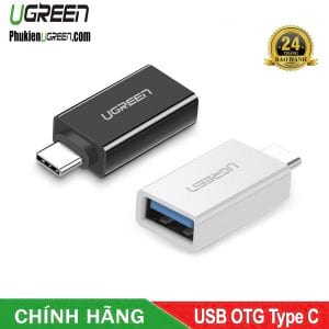 dau-chuyen-usb-type-c-sang-usb-3-0-ho-tro-otg-ugreen-30155-trang
