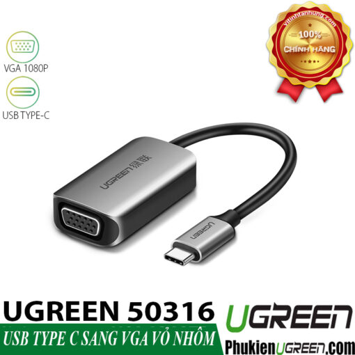 cap-chuyen-doi-usb-type-c-sang-vga-ugreen-50316