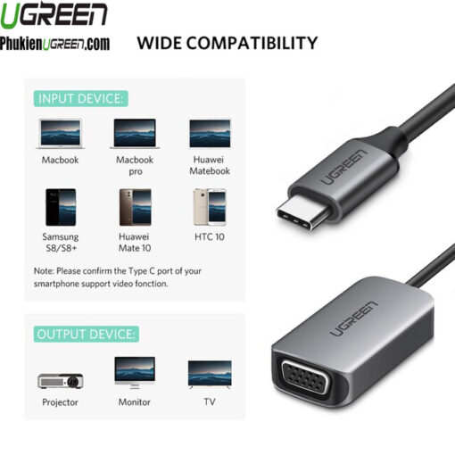 cap-chuyen-doi-usb-type-c-sang-vga-ugreen-50316