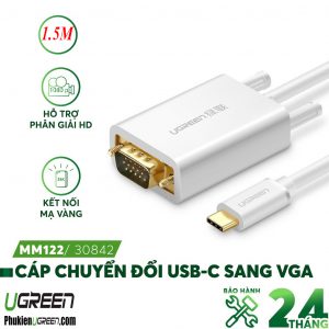 cap-chuyen-usb-type-c-sang-vga-dai-1-5m-ugreen-30842