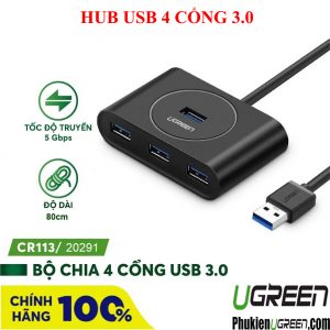 bo-chia-4-cong-usb-3-0-cao-cap-ugreen-20291-dai-80cm-black