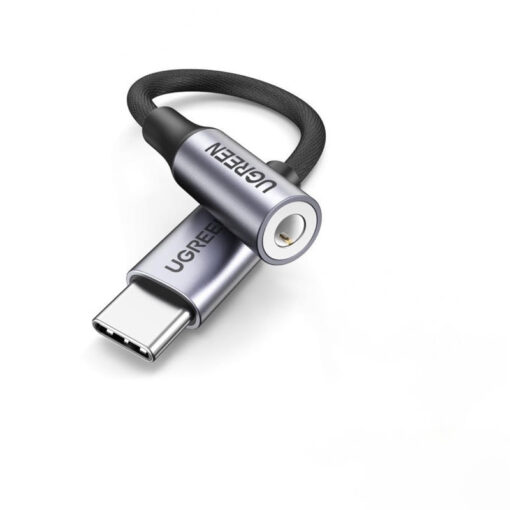 Cáp chuyển đổi âm thanh USB Type-C sang 3.5mm Ugreen 80154 có chip DAC chính hãng