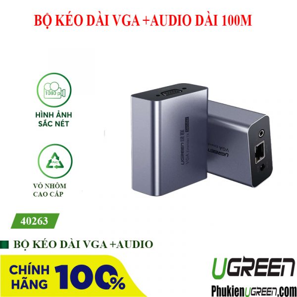 bo-keo-dai-vga-qua-cap-mang-lan-cat5ecat6-dai-100m-audio-ugreen-60533
