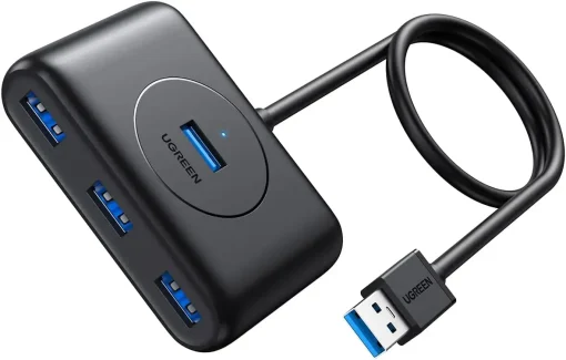 Bộ chia USB 3.0 Ugreen CR113 chính hãng với 4 cổng mở rộng tốc độ cao 5Gbps