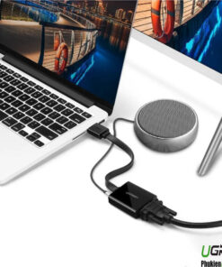 Cáp chuyển đổi HDMI sang VGA Ugreen MM103 kết nối laptop với màn hình ngoài, hỗ trợ audio