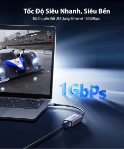 Cáp USB 3.0 to LAN RJ45 Gigabit 1Gbps Ugreen 50922 CM209 tốc độ cao siêu bền
