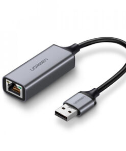 Cáp USB 3.0 sang LAN RJ45 Gigabit 1Gbps Ugreen 50922 CM209 vỏ hợp kim nhôm màu xám