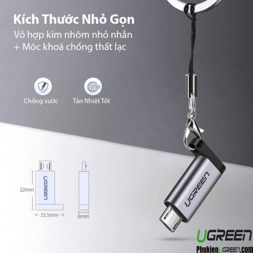 Dau-Chuyen-Doi-Micro-USB-Sang-USB-Type-C-Cong-Am-Ugreen-50590-(11)-Phukienugreen.com