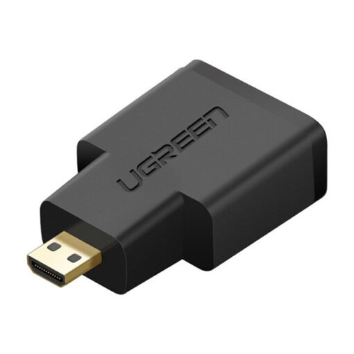 Đầu chuyển Micro HDMI sang HDMI Ugreen 20106 chính hãng, đầu mạ vàng, màu đen