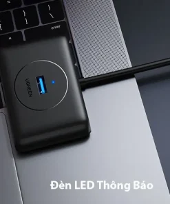 Bộ chia USB Ugreen CR113 với đèn LED báo hiệu kết nối