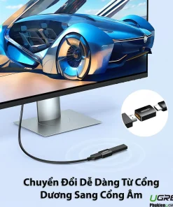 Đầu nối HDMI Ugreen 20107 Female to Female chuyển đổi từ cổng dương sang cổng âm dễ dàng