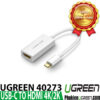 Cáp chuyển USB Type C sang HDMI 4K Ugreen 40273 chính hãng, hỗ trợ MacBook, điện thoại, máy tính bảng