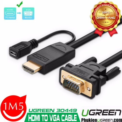 cap-chuyen-hdmi-sang-vga-dai-1-5m-ugreen-30449