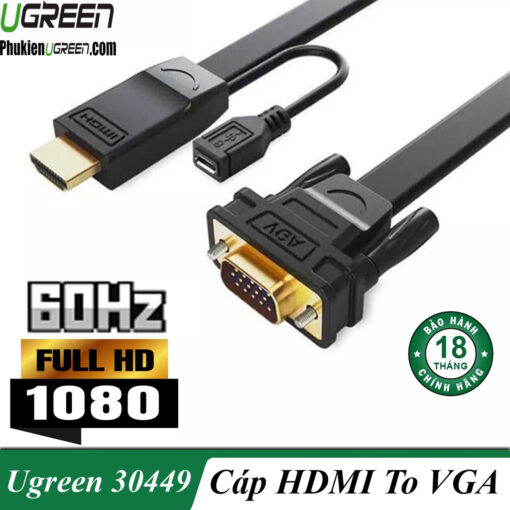 cap-chuyen-hdmi-sang-vga-dai-1-5m-ugreen-30449