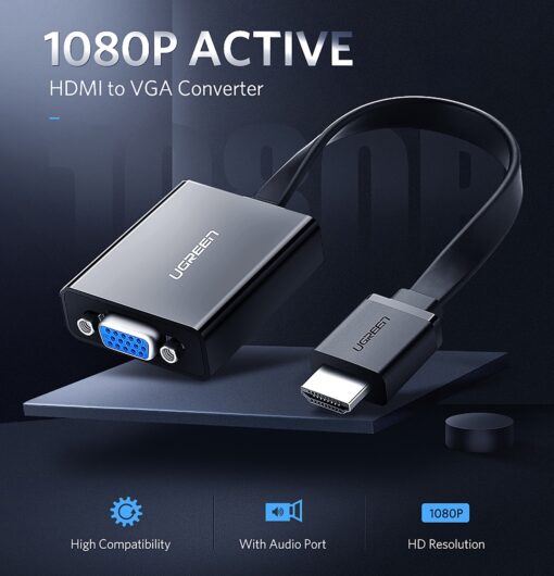 cap-chuyen-hdmi-to-vga-audio-ho-tro-full-hd-ugreen-40248