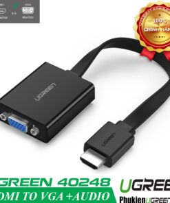 cap-chuyen-hdmi-to-vga-audio-ho-tro-full-hd-ugreen-40248