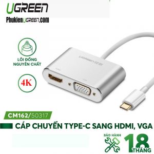 cap-chuyen-usb-type-c-to-hdmi-vga-ugreen-50317