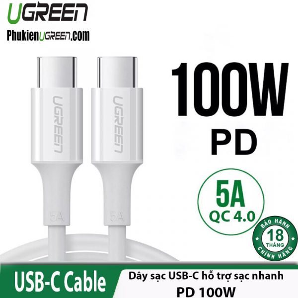 cap-du-lieu-sac-nhanh-100w-type-c-dai-2m-ugreen-60552