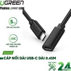 cap-noi-dai-usb-type-c-dai-0-5m-ugreen-40574