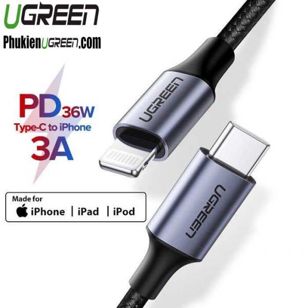 cap-sac-usb-type-c-to-lightning-1m-chuan-mfi-ugreen-60759