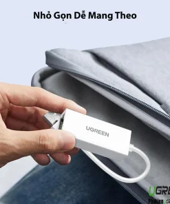 Cáp USB 2.0 to LAN Ugreen 20253 nhỏ gọn dễ mang theo, tiện lợi cho di chuyển