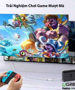 Cáp USB to LAN Ugreen 20253 cho Nintendo Switch – chơi game mượt mà không giật lag