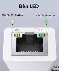 Đèn LED báo hiệu Ugreen USB to LAN 20253 – đèn tín hiệu Act và đèn kết nối Link