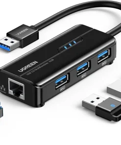 Bộ chuyển USB 3.0 sang LAN 1000Mbps kèm 3 cổng USB 3.0 Ugreen 20265