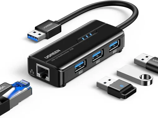 Bộ chuyển USB 3.0 sang LAN 1000Mbps kèm 3 cổng USB 3.0 Ugreen 20265