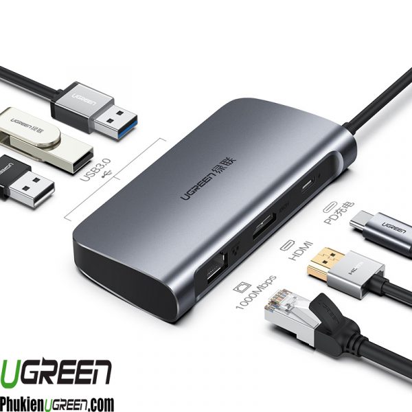 USB-type-c-to-hdmi-hub-usb-3-0-lan-gigabit-pd-ugreen-50984