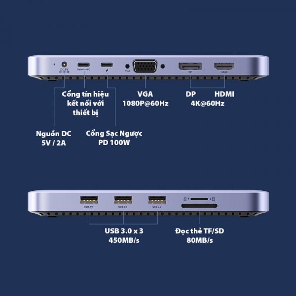 bo-chuyen-usb-type-da-nang-11-in-1-ugreen-70305-hdmi-displayport-4k60hz-vga