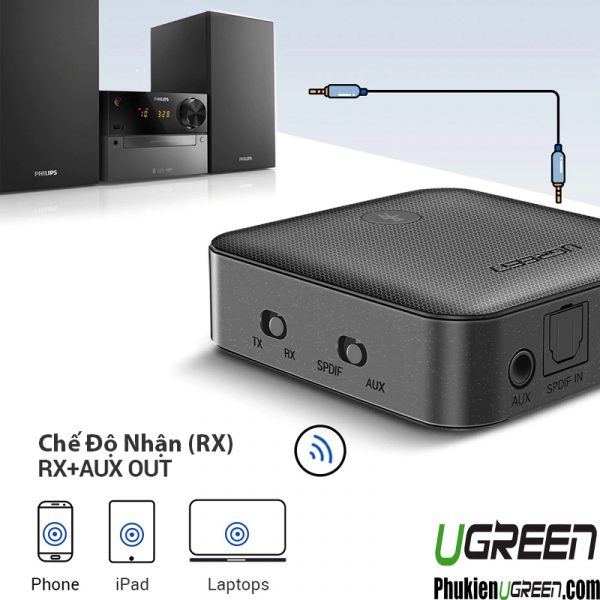 bo-thu-phat-2-trong-1-bluetooth-5-0-co-aptx-ugreen-70158