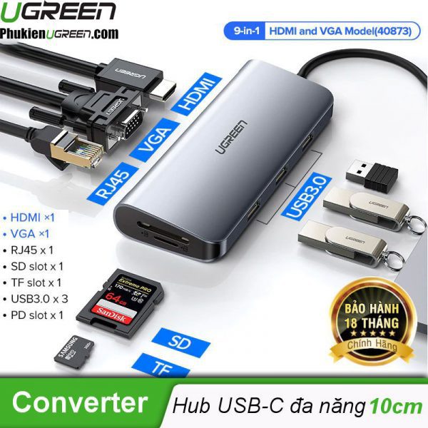 bo-usb-c-to-hdmi-vga-usb-3-0-lan-1gbps-card-reader-da-nang-ugreen-40873-9-in-1