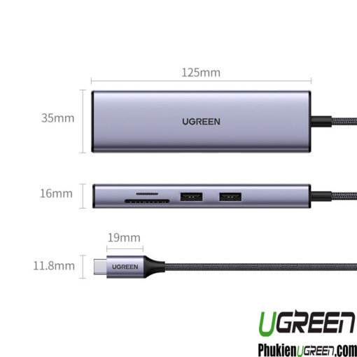 bo-chuyen-usb-type-c-7-trong-1-ugreen-60515-ho-tro-hdmi-4k60hz-usb-lan-gigabit-sd-tf-pd100w